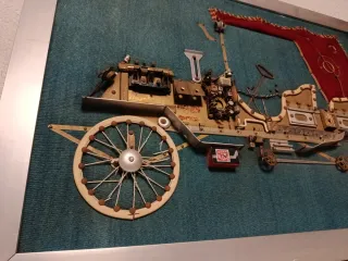 Cuadro Coche Clásico Arte Reciclado