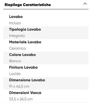 Mobile bagno 90cm Deghi nuovo imballato