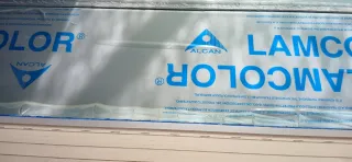 Cajón y persiana de aluminio beig 120x20