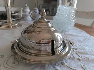 Burriera vintage silver plated