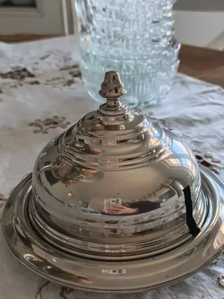 Burriera vintage silver plated