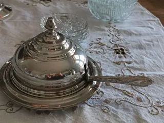 Burriera vintage silver plated