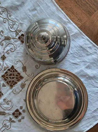 Burriera vintage silver plated