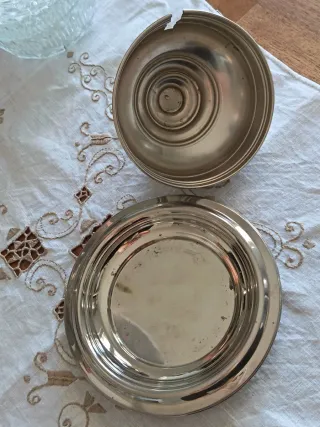 Burriera vintage silver plated