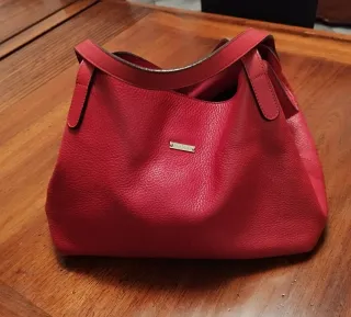 Borsa Max Mara vera pelle rossa