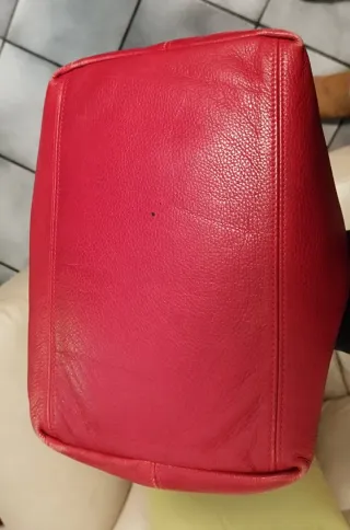 Borsa Max Mara vera pelle rossa