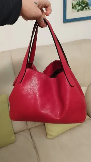 Borsa Max Mara vera pelle rossa