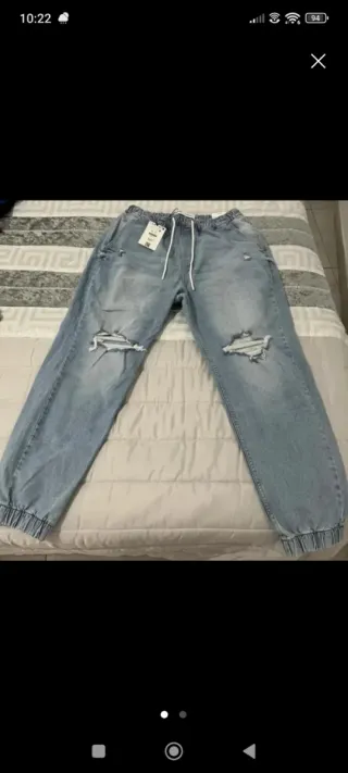 2 pantalones vaqueros,más 1 Reloj Smartwatch