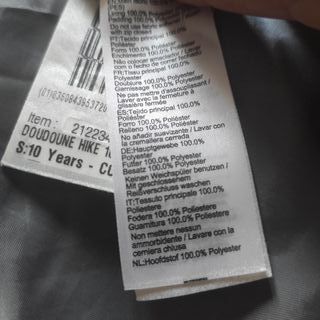 Piumino Quechua bambino 10 anni