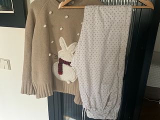 Pijama Énfasis Conejo y Puntos
