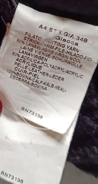 Max & Co. Cappottino Lana e Pelle Nero