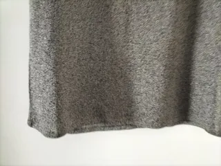 Falda recta gris plateado con brillos