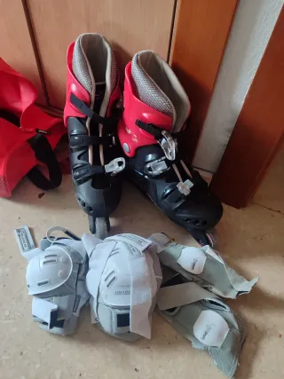 Patines en línea hombre + protecciones