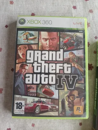 Pack 5 Juegos Xbox 360: GTA IV, V, FIFA 19, MotoGP