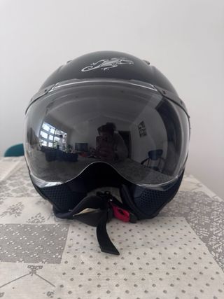 Casco LS2 Jet Negro - Muy Buen Estado (con funda)
