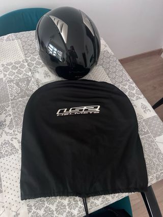 Casco LS2 Jet Negro - Muy Buen Estado (con funda)