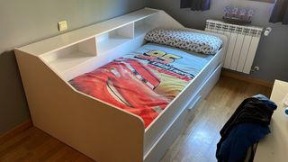 Cama Juvenil Blanca con Cajón