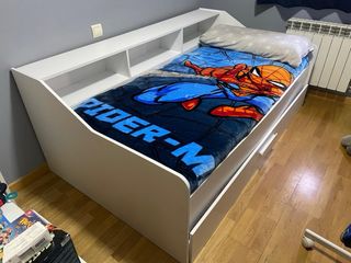 Cama Juvenil Blanca con Cajón