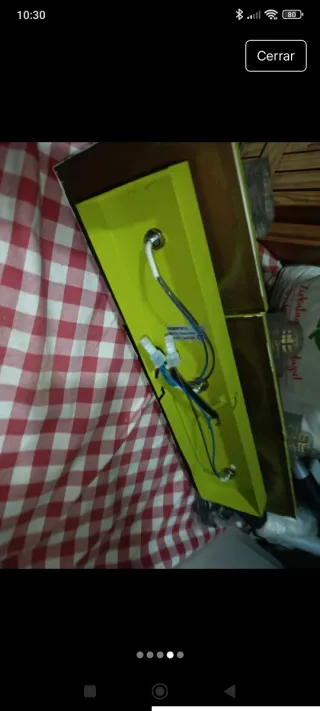 Lámpara de techo 3 focos verde