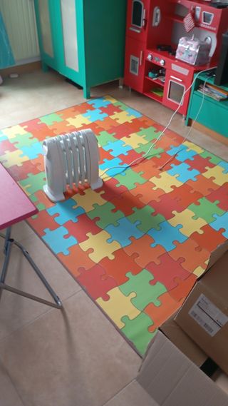 Alfombra infantil grande puzzle fácil de limpiar