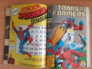 Comics Spiderman, He-man y Transformers