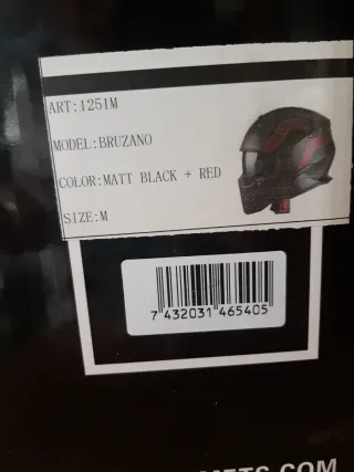 Casco Moto Talla M Negro