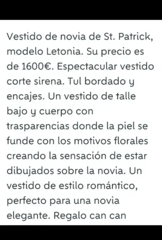 Vestido de Novia Encaje