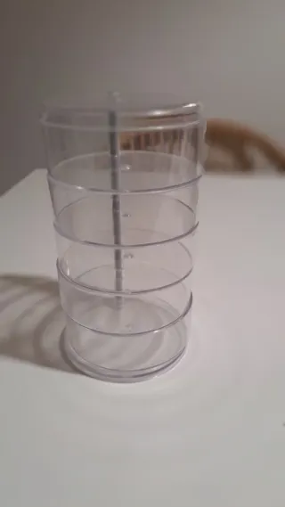 Joyero transparente giratorio