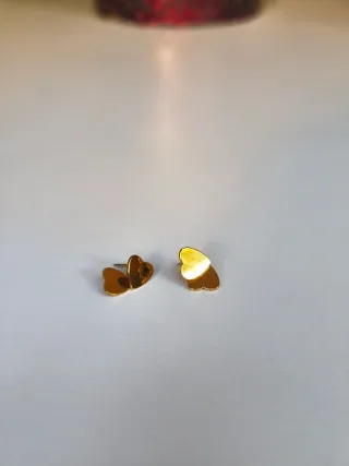 Pendientes Parfois Corazón Dorado