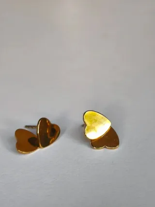Pendientes Parfois Corazón Dorado