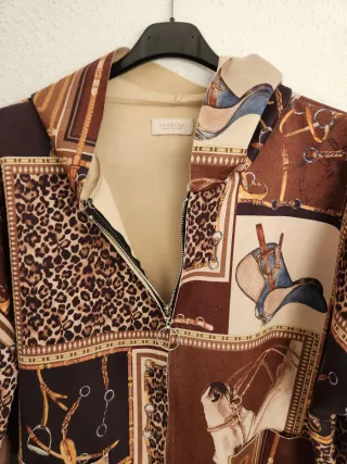 Chaqueta Patchwork Estampada