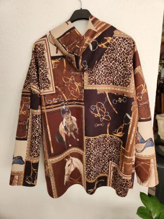 Chaqueta Patchwork Estampada