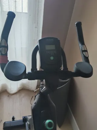 Bicicleta de Spinning Negra y Verde