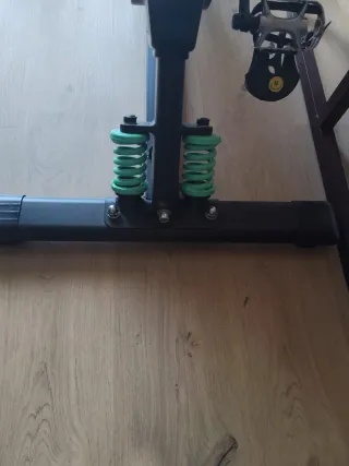 Bicicleta de Spinning Negra y Verde