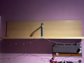 Estantería de pared madera y metal