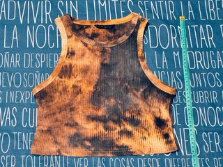 Top Tirantes Tie-Dye Shein Talla S Tonos Marrones