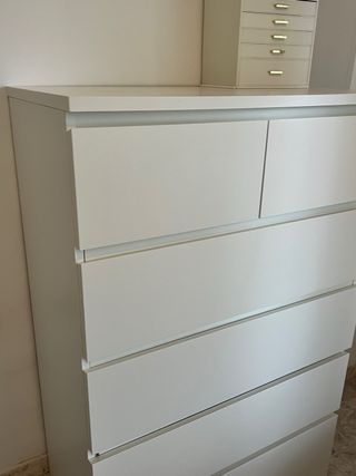 Cómoda / Cajonera Blanca Gran Capacidad