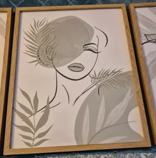 Set di tre stampe decorative