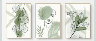 Set di tre stampe decorative