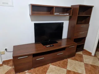 Mueble de salón modular madera