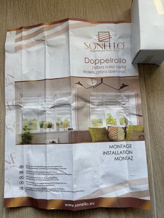 Estor Enrollable Doble Capa Noche y Día Sonello