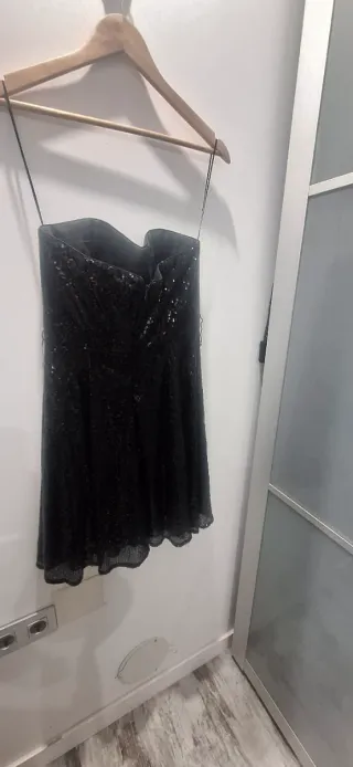 Vestido lentejuelas negro