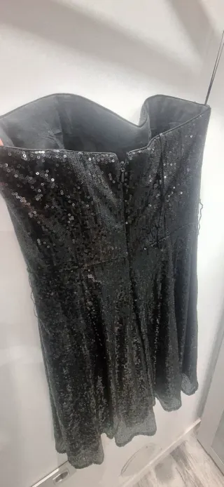 Vestido lentejuelas negro