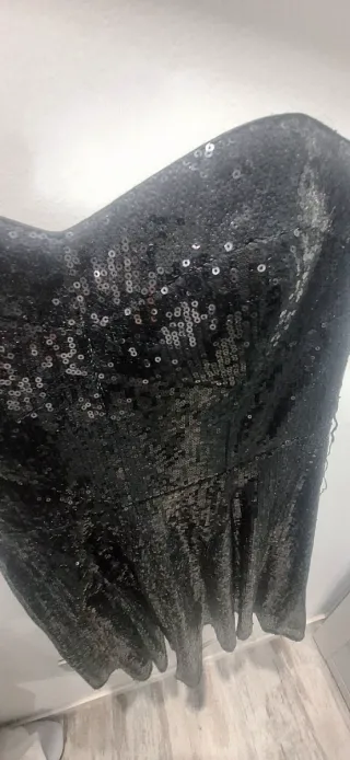 Vestido lentejuelas negro