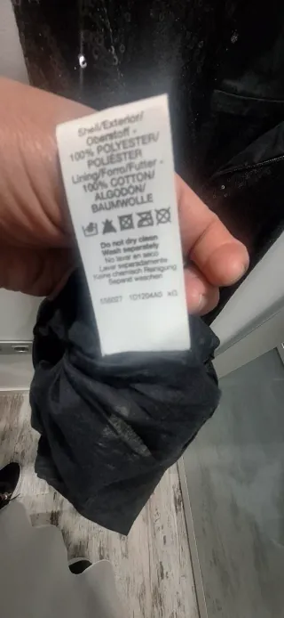 Vestido lentejuelas negro