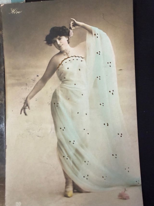 Lote  Postales Eróticas Antiguas Mujeres 1906.