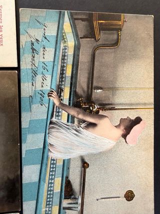 Lote  Postales Eróticas Mujeres 1906. Centenarias.