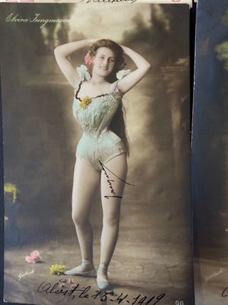 Lote  Postales Eróticas Mujeres 1906. Centenarias.