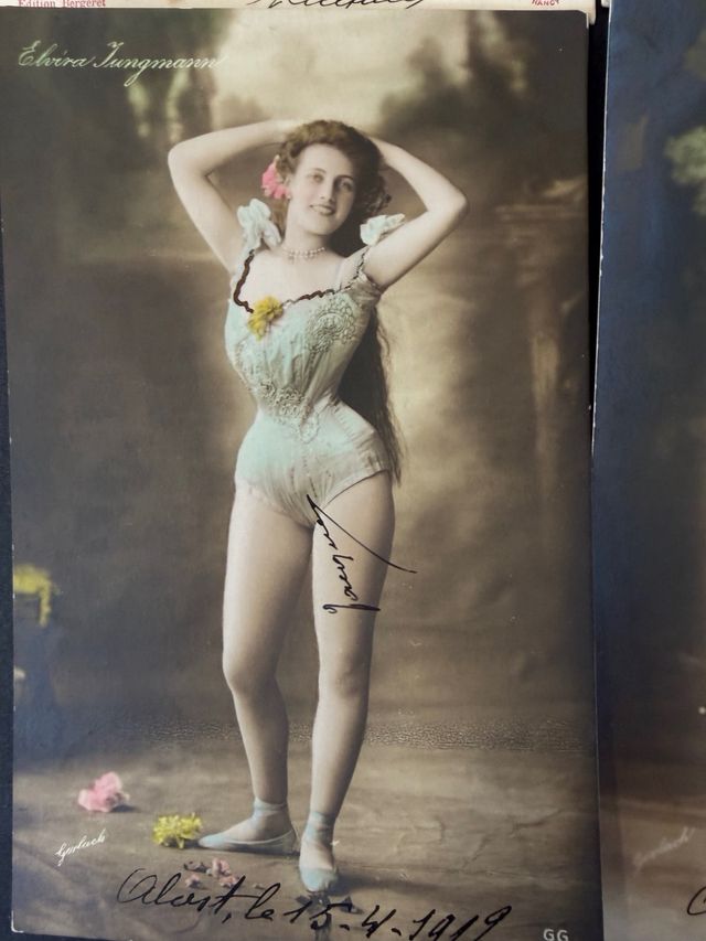 Lote  Postales Eróticas Antiguas Mujeres 1906.