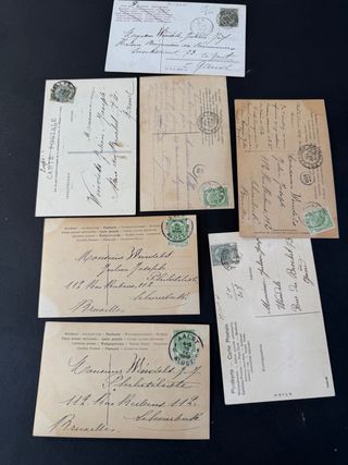 Lote  Postales Eróticas Mujeres 1906. Centenarias.